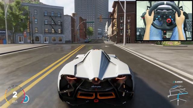 Lamborghini Egoista - The Crew 2 | Logitech g29 gameplay смотреть онлайн