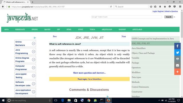 What is soft reference in Java?
| javapedia.net смотреть онлайн