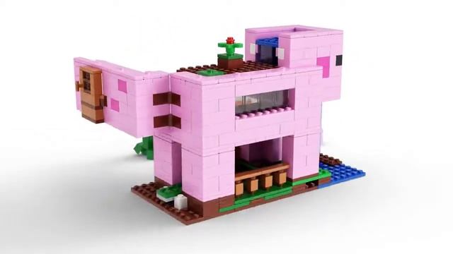 LEGO Minecraft Дом-свинья 21170 смотреть онлайн
