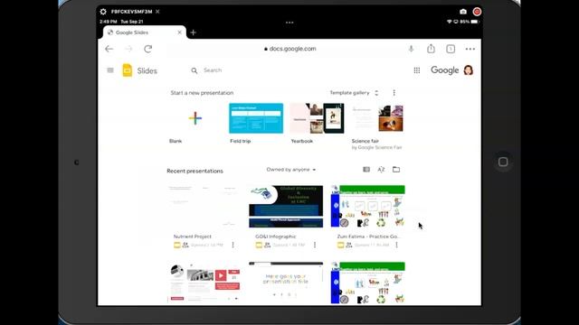 Google Slides: Request Desktop Site on iPad смотреть онлайн