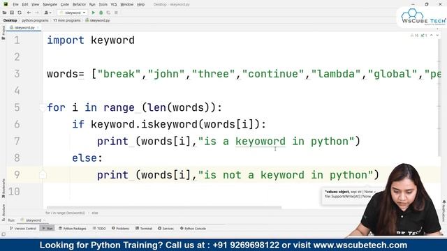 How to Check if a String is a Valid Keyword or Not? | Python Tutorial смотреть онлайн
