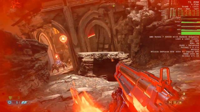 DOOM ETERNAL (2K HDR ULTRA NIGHTMARE SETTING) RTX 3050Ti Ryzen 7 5800H 16GB RAM LENOVO LEGION 5 202 смотреть онлайн