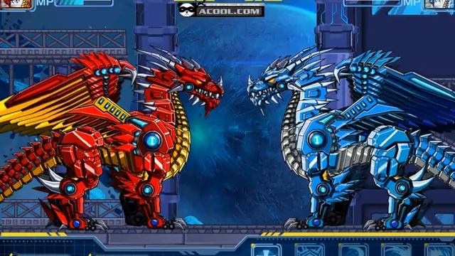 Let's play: ROBOT ICE DRAGON VS ROBOT FIRE DRAGON FULL GAME Walkthrough смотреть онлайн