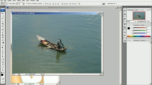 Photoshop CS3 - Phan 1 - Bai 3 - Xem ly lich anh KTS смотреть онлайн