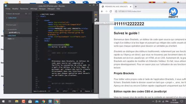 Brackets | اشنو هو - Éditeur de texte - text editor смотреть онлайн