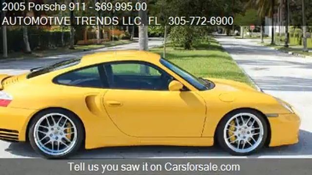 2005 Porsche 911 Turbo S AWD 2dr Coupe for sale in MIAMI, FL смотреть онлайн