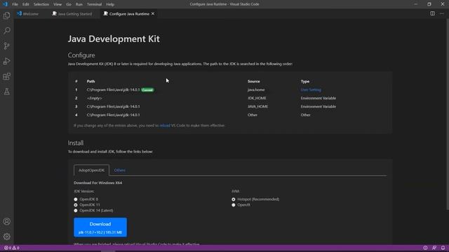 VSCode | Java Language support and configuration смотреть онлайн