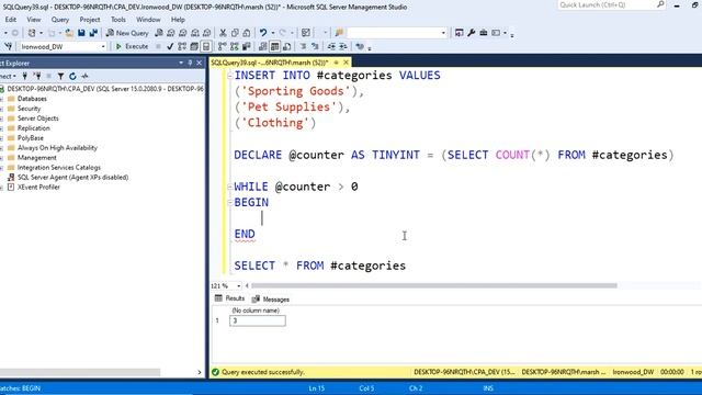 A T-SQL Hack for Working With Hardcoded Strings for Iteration смотреть онлайн
