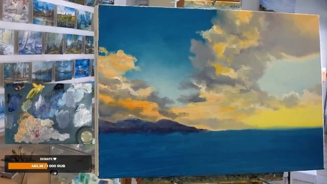 ? ХуДоЖнИкИ | Живопись маслом | Рисуем вместе морской пейзаж | Александр Григорьев смотреть онлайн