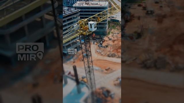 МФЦ и ТЦ Avia Mall в Minsk World. Ход строительства. смотреть онлайн