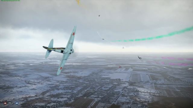 СБ Лагг-3-8 Учимся сбивать.