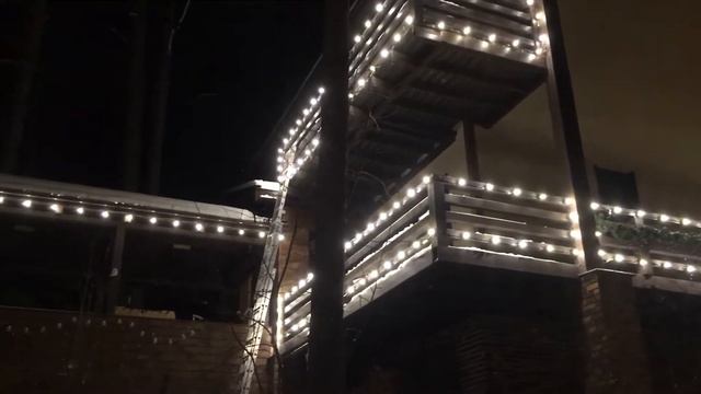 Монтаж предновогоднего освещения смотреть онлайн