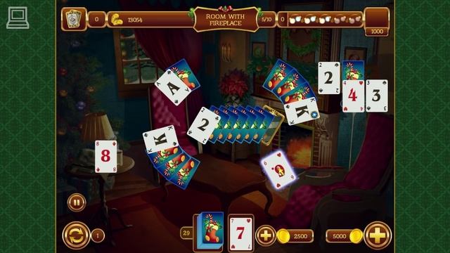 Solitaire Game : Christmas 2015 Gameplay смотреть онлайн