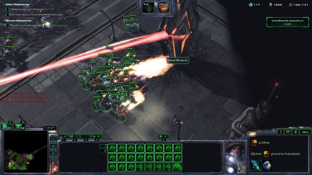 StarCraft 2: Raynor Level 15, Rifts to Korhal, Walk-through, Brutal, Co-op Mission, 4K смотреть онлайн