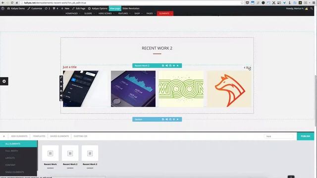 Recent work 2 (Page Builder Element in Kallyas WordPress theme v4.0 ) смотреть онлайн