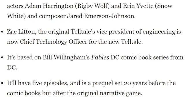 The Wolf Among Us:Season 2: FIRST NEWS and story info (Telltale Games) смотреть онлайн