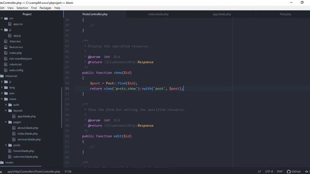 PHP Laravel Tutorial for Beginners - Fetching Data Using Eloquent ORM Part 3 смотреть онлайн