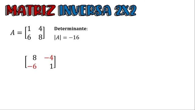 Cómo calcular la inversa de una matriz de 2x2 en menos de 5 minutos | Matrices | Paso a paso смотреть онлайн