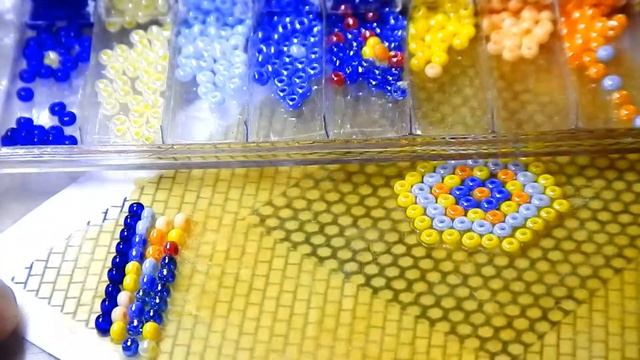 Бисерная мозаика на воск Вариант №2 Бисер на ребро смотреть онлайн