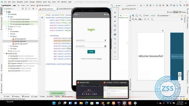 Android Studio Login page with php Database Api смотреть онлайн