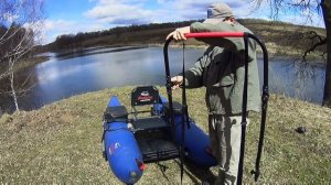 Фаршированная Ондатра. Катамаран для рыбалки с кучей прибамбасов. Ловля стоя на катамаране Ондатра