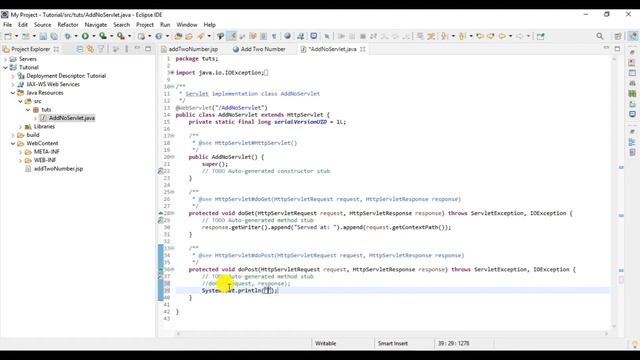 Addition of two number using JSP & Servlet | How JSP & Servlet works together? смотреть онлайн