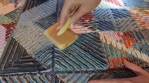 как трепать джинсовую синель