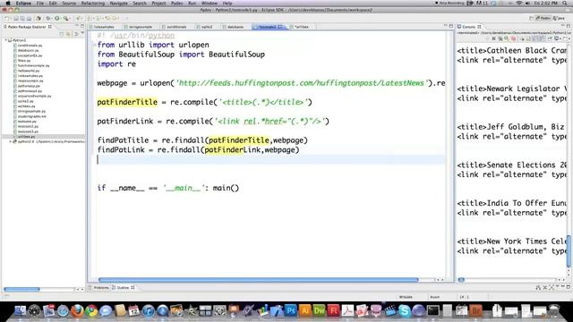 Python 2.7 Tutorial Pt 13 Website Scraping смотреть онлайн
