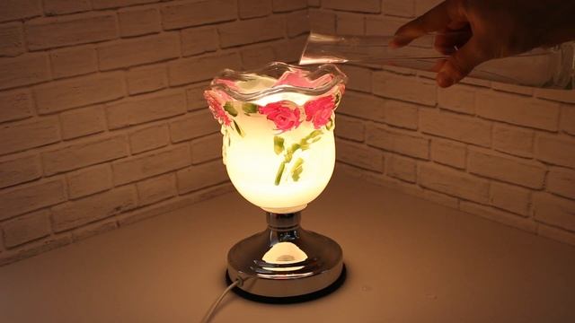 Светильник Аромалампа Розы 18 см сенсор цветы розовые белая, арт. 903051 смотреть онлайн