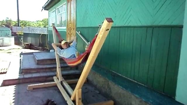 Подставка под гамак своими руками (Колихалка). смотреть онлайн