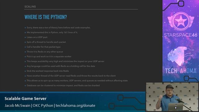 Scalable Game Server in Python - Jacob McSwain: OKC Python смотреть онлайн