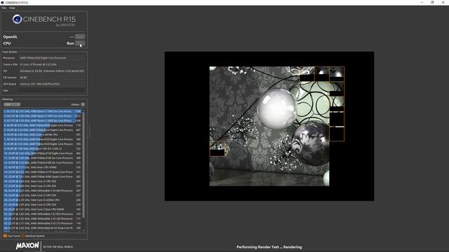 Cinebench R15 FX 8320e 4.5 Ghz смотреть онлайн