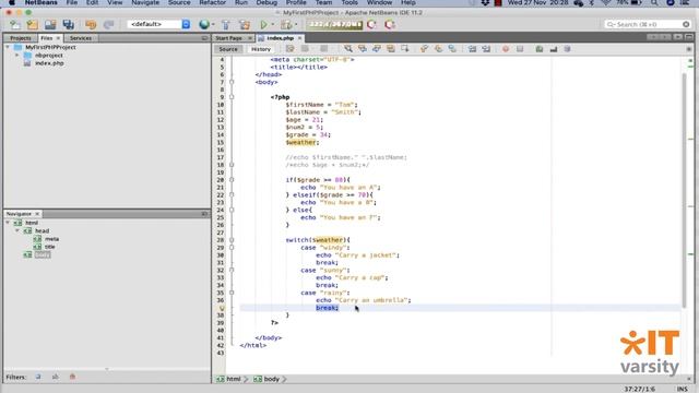 Getting Started with PHP - Lesson 4 | PHP Conditionals: the SWITCH Statement смотреть онлайн
