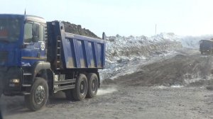 самосвал man tga 40.410 6х6. сабетта. северные будни