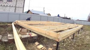 Строим летний каркасный домик 6×8 своими руками