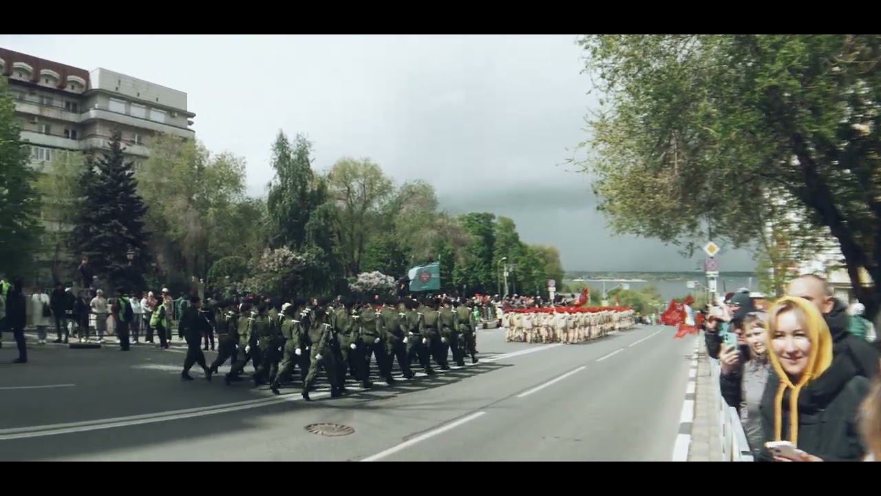 9 мая. Парад ч1 г. Самара #anamorphic #mcpro24fps #самара #9мая #zov #вов смотреть онлайн