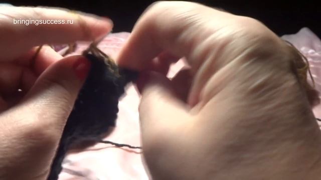 Детский шарф Енот вязание спицами (для детей, подарок своими руками) смотреть онлайн