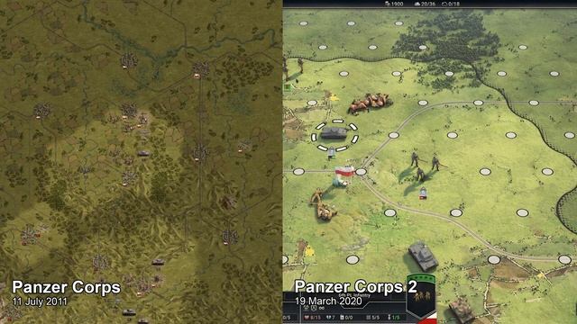 Panzer Corps vs Panzer Corps 2 смотреть онлайн