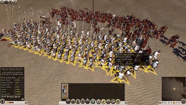 ROME II Total War : Praetorians VS Bronze Shield Pikemen смотреть онлайн