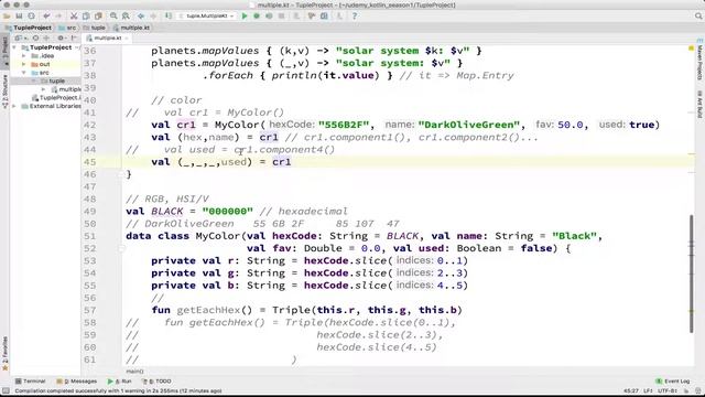 9-1 kotlin 디스트럭쳐링 (Destructuring Declaration & Tuples) (하) | 코틀린 비기너 프로그래밍 (휴먼코딩) смотреть онлайн