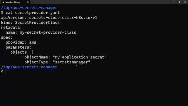 Secrets Store CSI driver | AWS Secrets Manager Binary Secret | смотреть онлайн