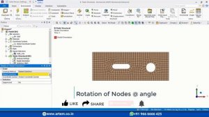 How to rotate nodes ? - Ansys Workbench #26