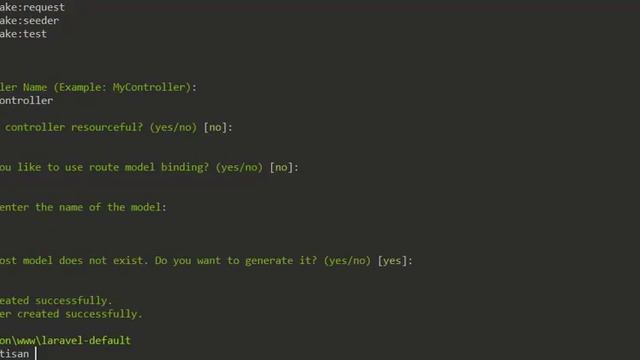 Laravel's Interactive Make Command смотреть онлайн