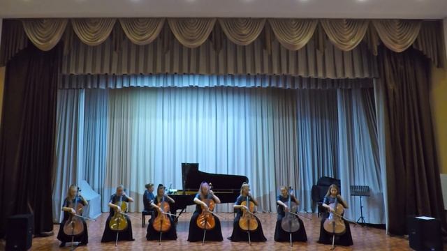 Ансамбль виолончелистов "TUTTI" - А. Дворжак "Мелодия" смотреть онлайн