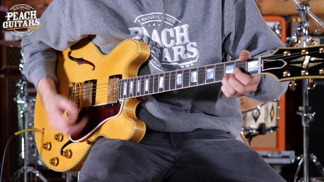 No Talking...Just Tones | Gibson Custom 1959 ES-355 Reissue Stop Bar VOS Vintage Natural смотреть онлайн