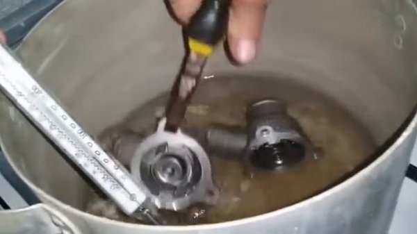 Проверка термостата калина