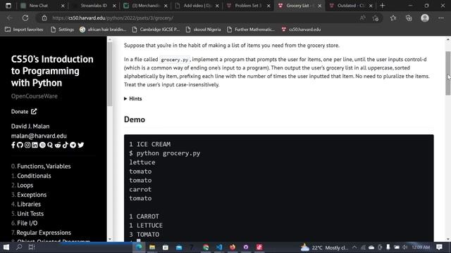 CS50P - Lecture 3 - Exceptions | pset 3 смотреть онлайн