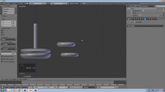 YouBrain. Курс по  Blender3d. Занятие №3