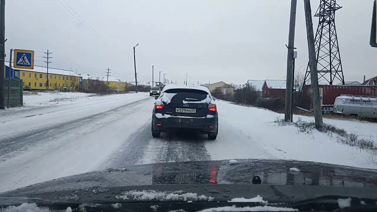 Первый осенний гололед 2018