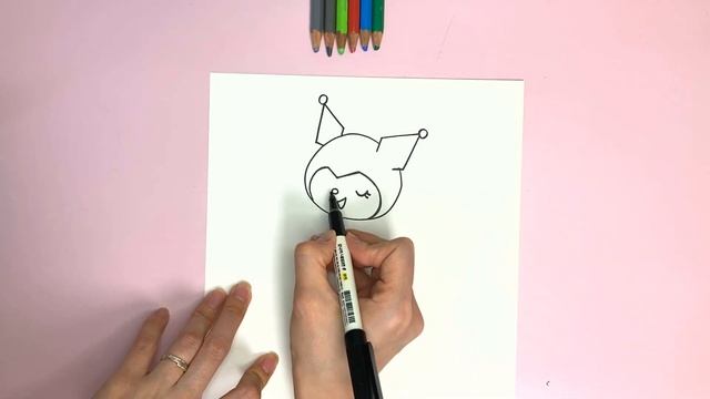 [산리오] 쿠로미를 그려보자! /How To Draw Kuromi/그림공부/색칠공부/Sanrio